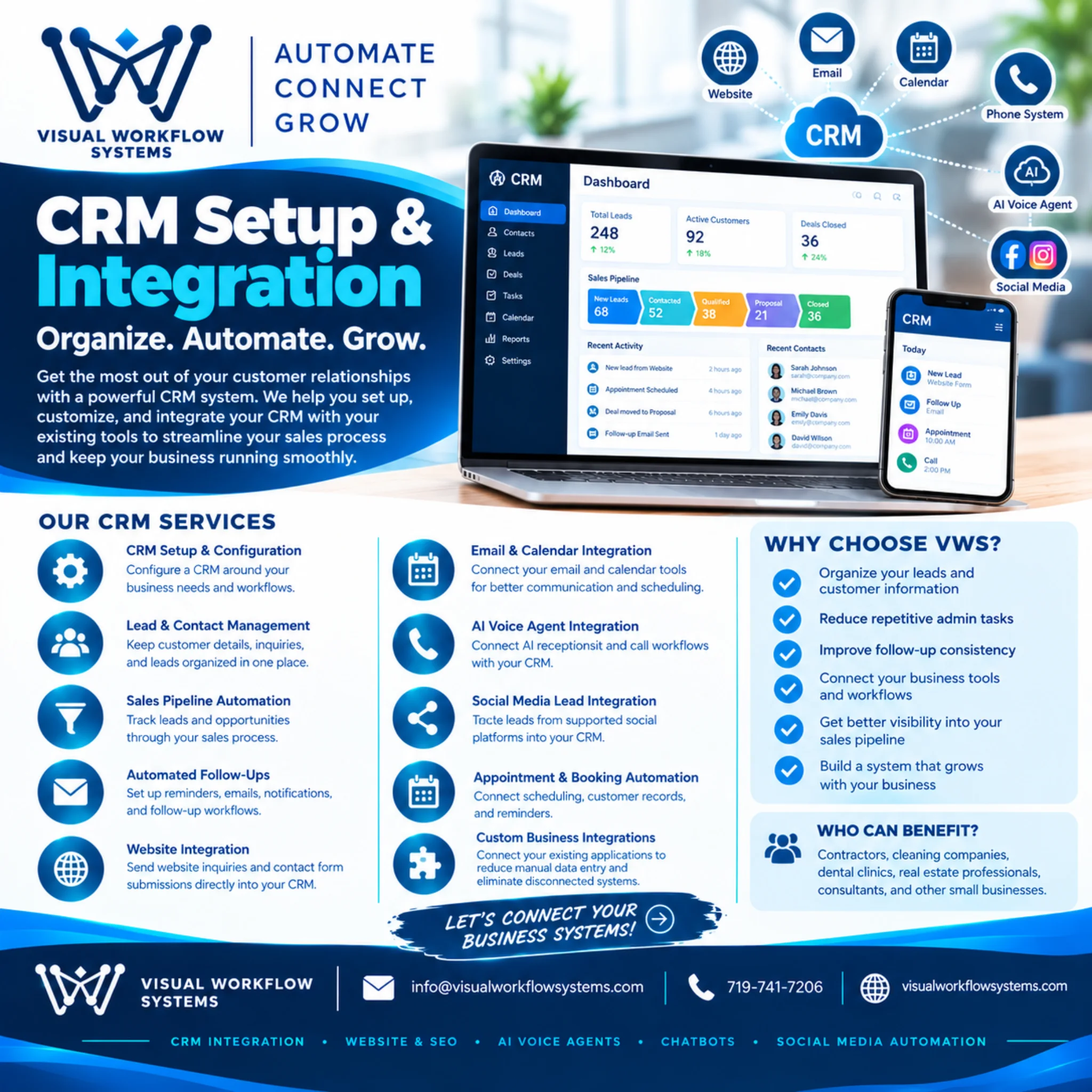 CRM tools for customer service — Visual Workflow Systems