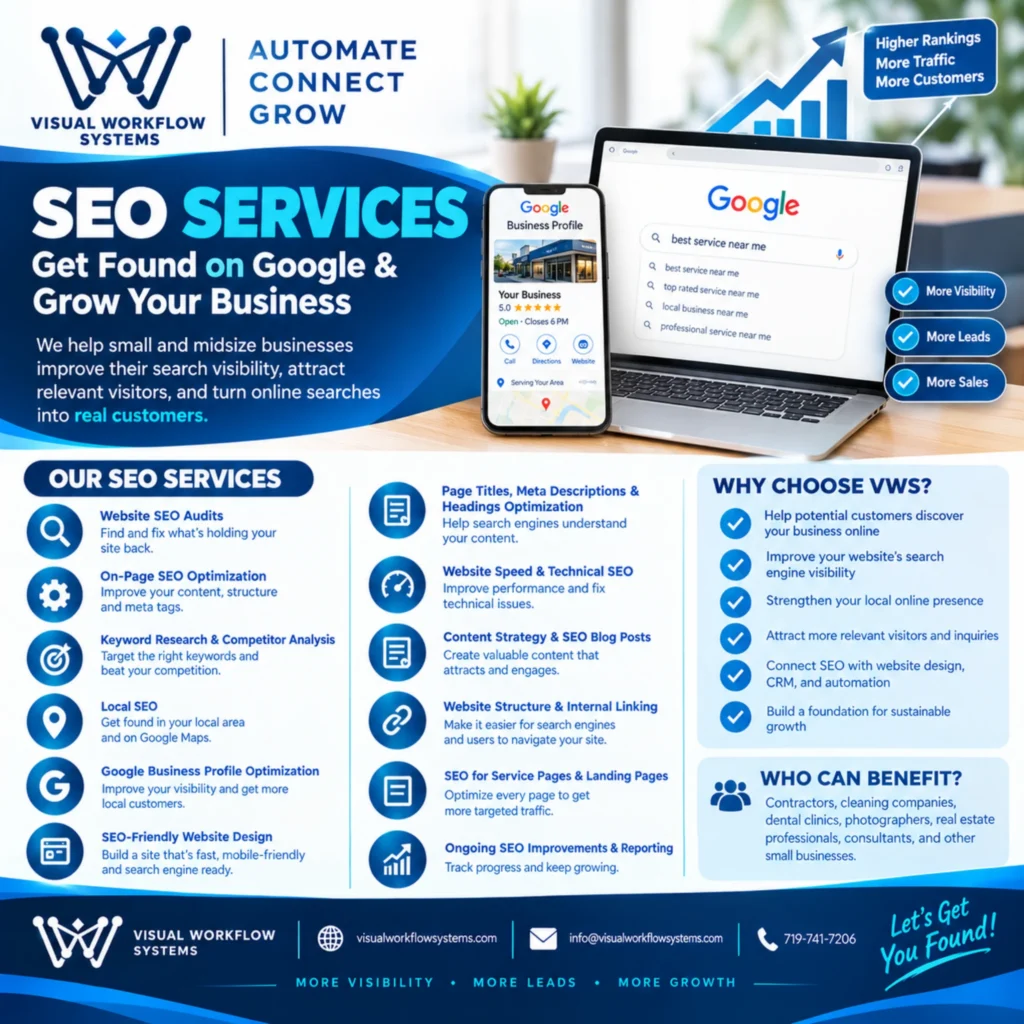 SEO services for small business — Visual Workflow Systems