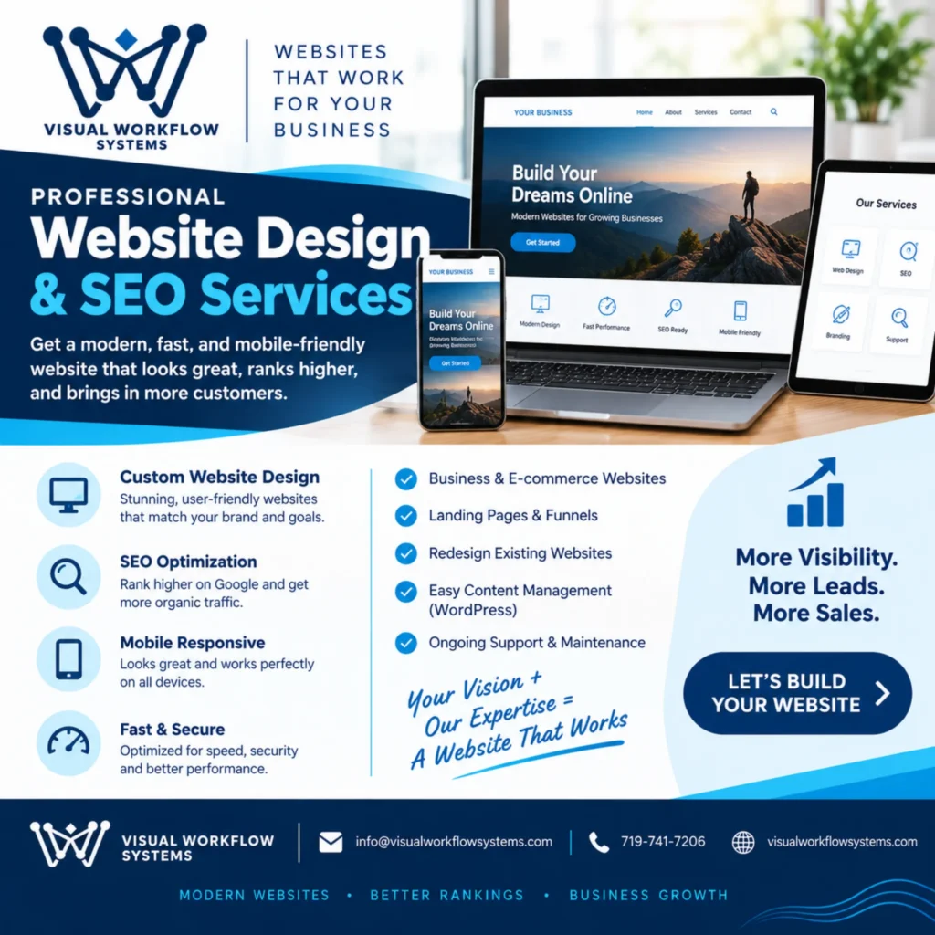 Best website builder service — Visual Workflow Systems